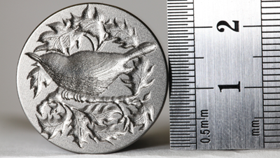 Пример обработки на лазерном оборудовании - 3D гравировка стали